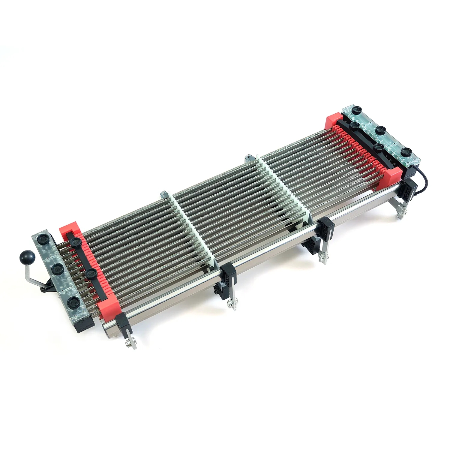 ¿Cuáles son las características del Warp Stop Motion LED de 14 filas para telar de seda?